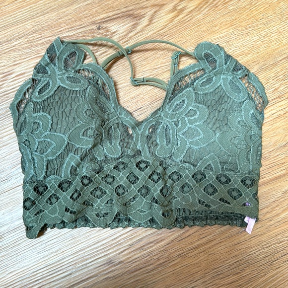 Olive Green Bralette Small - Picture 1 of 4